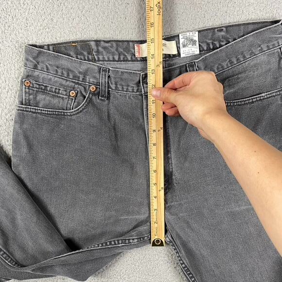 VTG Levi's 550 Relaxed Fit Jeans Men's 38x32 Measured (36x30) Gray - Picture 5 of 14